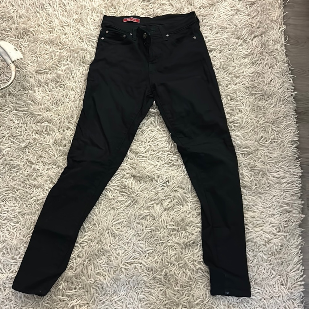 Red Engine Black Skinny Jeans